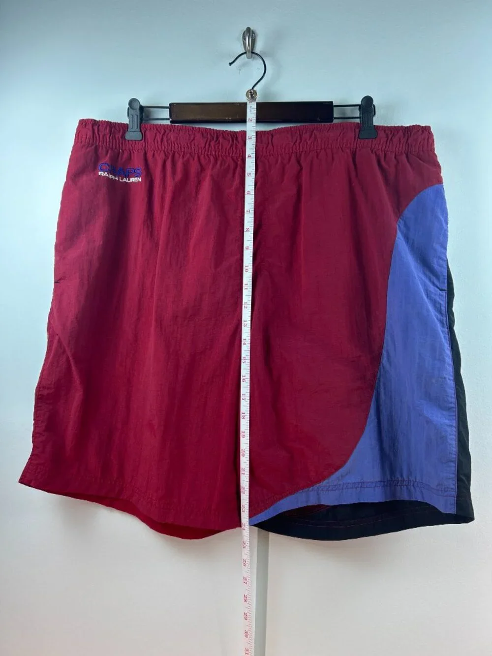 Vintage Chaps Ralph Lauren Colorblock Nylon Swim Trunks XL